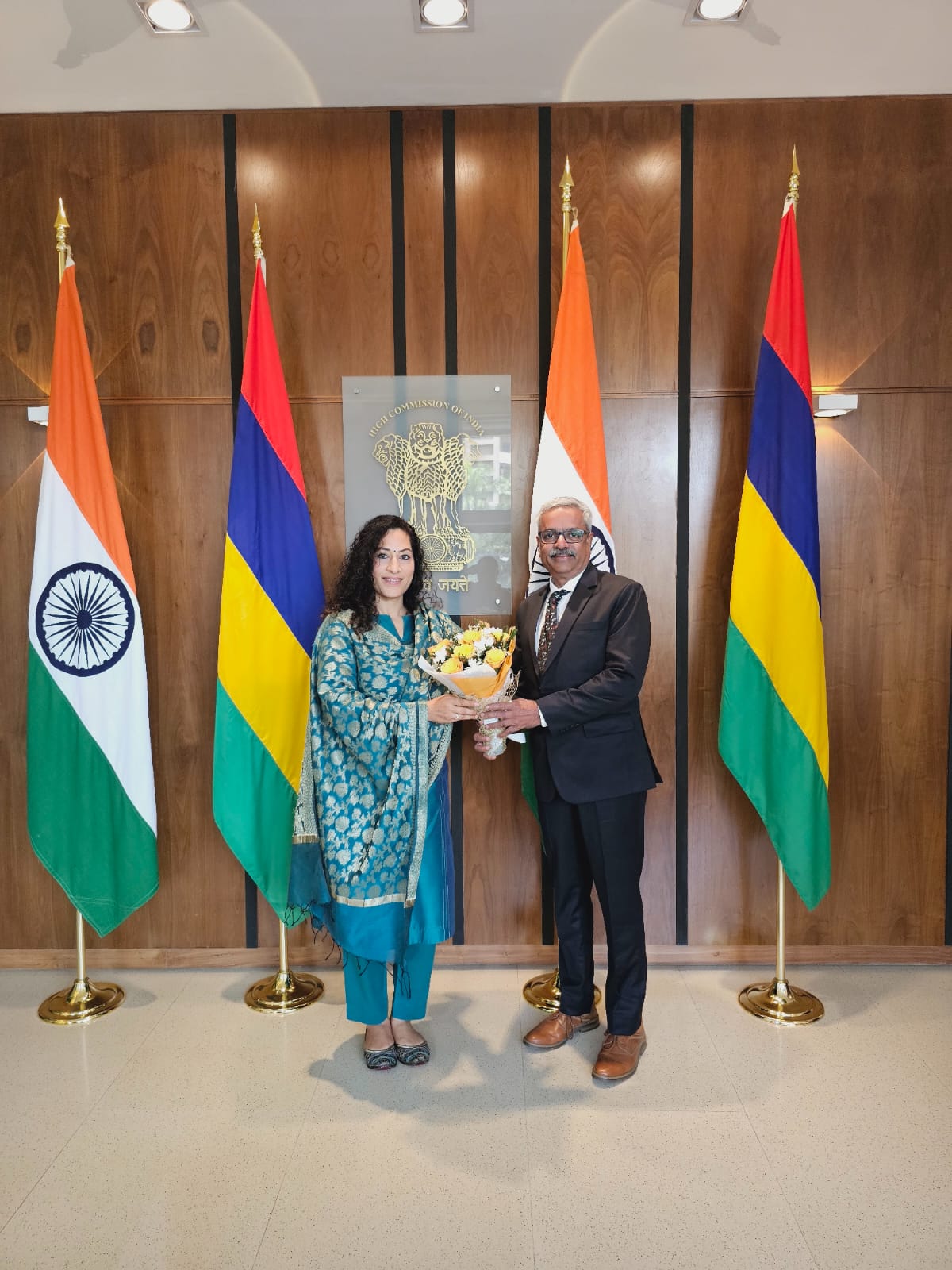 Brainline meeting with Indian Ambassador in Mauritius for health collaboration